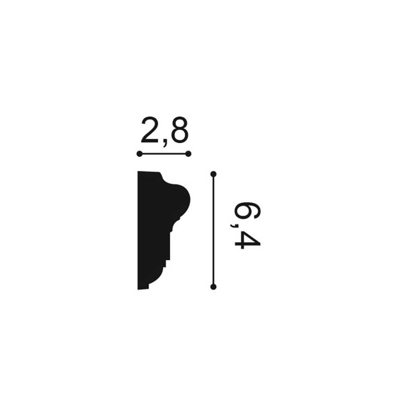 Wand of Plafondlijst Orac Luxxus P6020