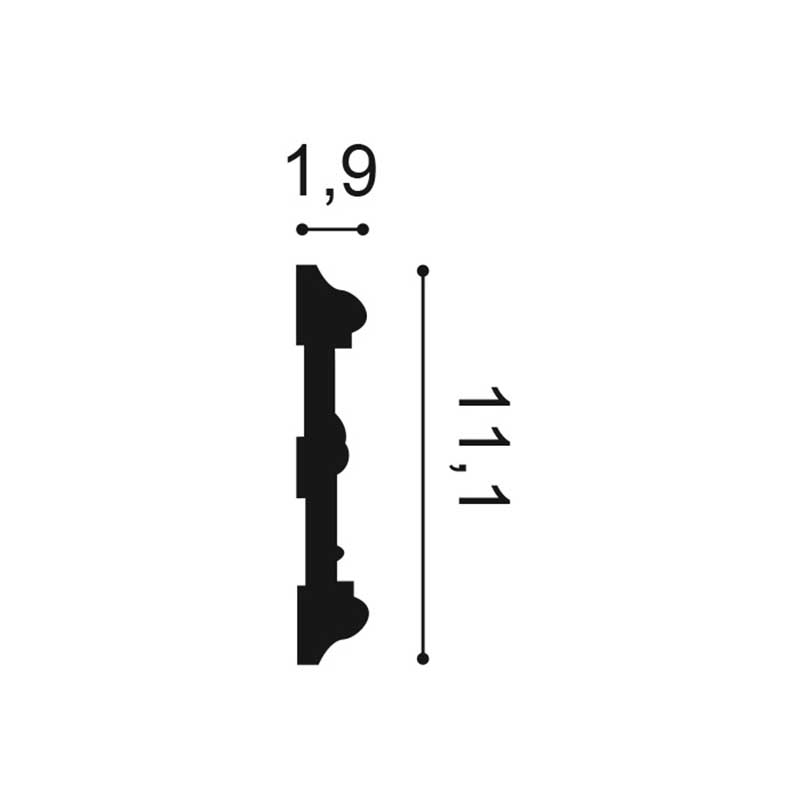 Wand of Plafondlijst Orac Luxxus P7020