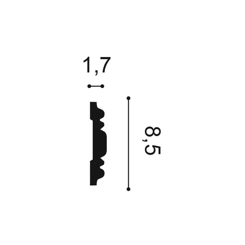 Wand of Plafondlijst Orac Luxxus P7030