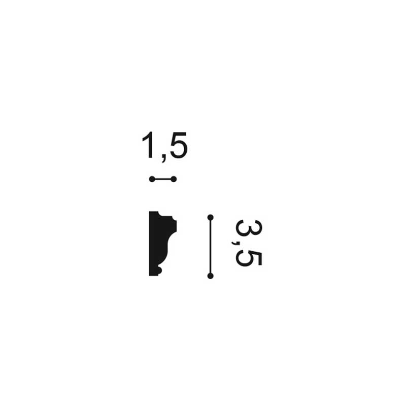 Wand of Plafondlijst Orac Axxent Px117