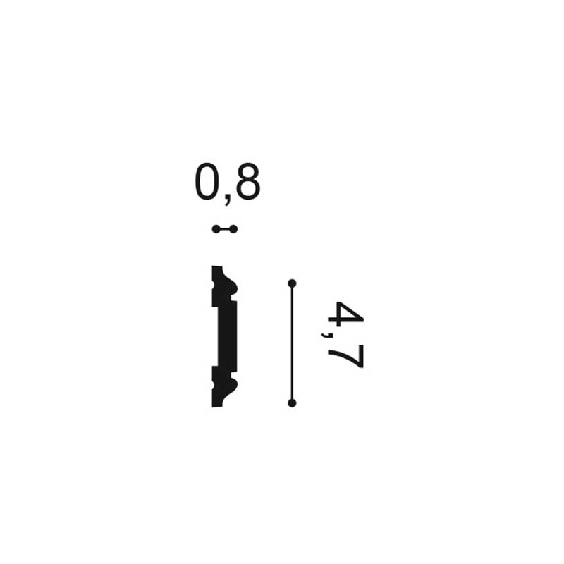 Wand of Plafondlijst Orac Axxent Px144